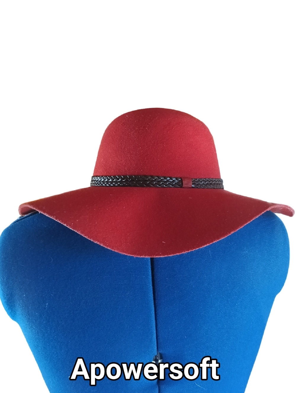 Scala Pronto Brick Red Felt Wide Brim Hat One Size